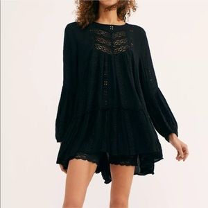 FREE PEOPLE KISS KISS TUNIC BLACK